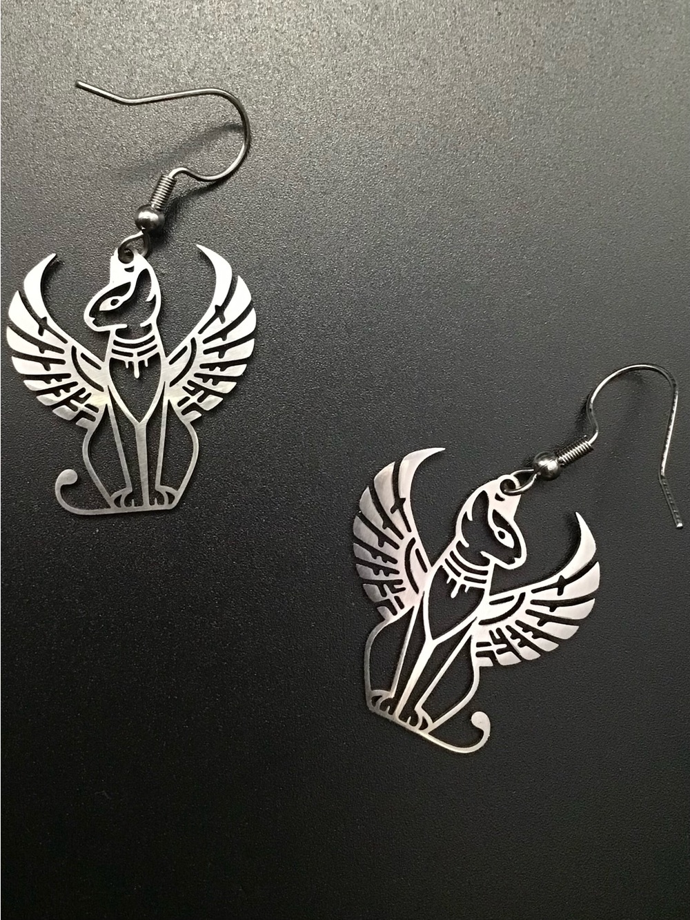Winged Bastet Earrings